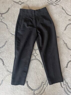 Zara Black High-Waist Tailored Pants size L.